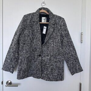 A&F Classic Tweed Blazer (NWT), Gray, Size L